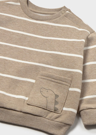 Mayoral - Mayoral Dino Striped Pullover - Classy Rascals Boutique