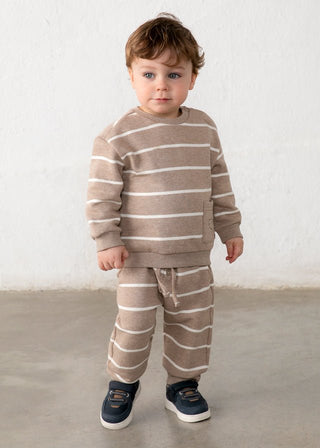 Mayoral - Mayoral Dino Striped Pullover - Classy Rascals Boutique