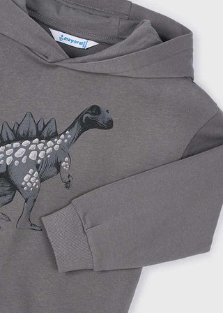 Mayoral - Mayoral Embossment Print Pullover Grey Dino - Classy Rascals Boutique