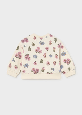 Mayoral - Mayoral Fleece Flower Pullover - Classy Rascals Boutique