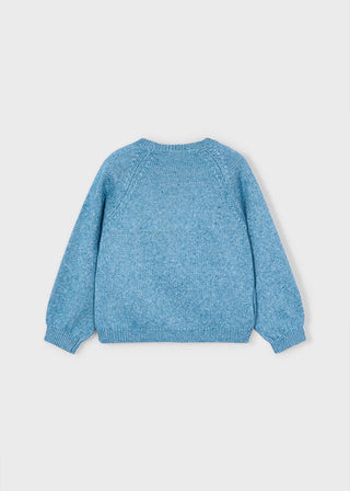 Mayoral - Mayoral Flower Applique Jersey Ocean Flower - Classy Rascals Boutique