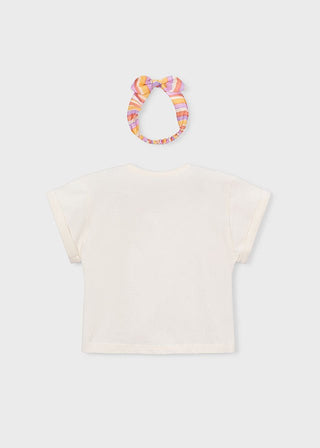 Mayoral - Mayoral Flower T-Shirt w/ Headband - Classy Rascals Boutique