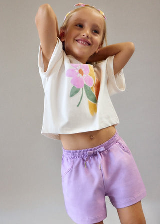 Mayoral - Mayoral Flower T-Shirt w/ Headband - Classy Rascals Boutique