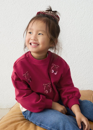 Mayoral - Mayoral Girls Embroidered Pullover - Classy Rascals Boutique