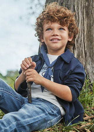 Mayoral - Mayoral Interlock Pullover Navy - Classy Rascals Boutique