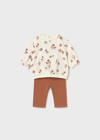 Mayoral - Mayoral Legging Set Mushroom - Classy Rascals Boutique