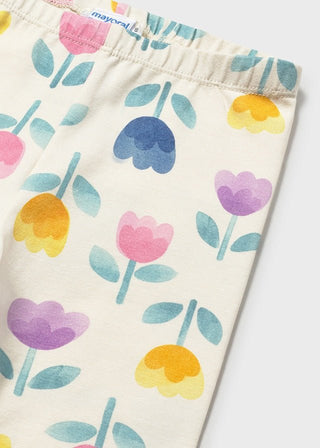 Mayoral - Mayoral Leggings Lilac Floral - Classy Rascals Boutique