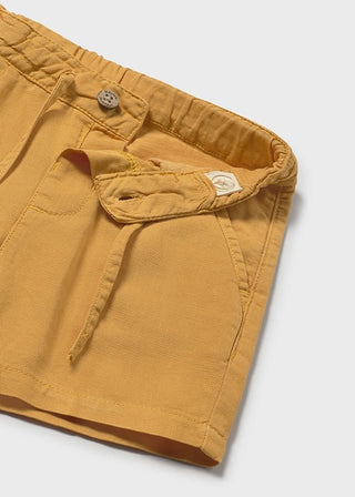Mayoral - Mayoral Linen Bermuda Peach - Classy Rascals Boutique