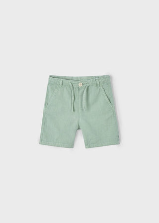 Mayoral - Mayoral Linen Bermuda Shorts Dark Laurel - Classy Rascals Boutique