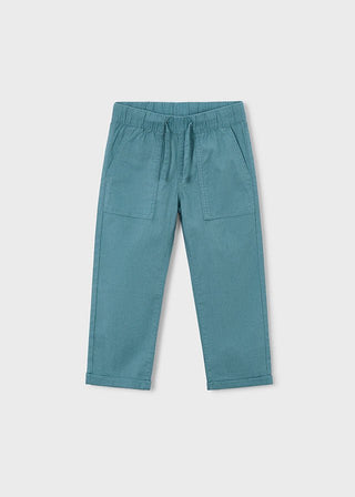 Mayoral - Mayoral Linen Jogger Pants Seaweed - Classy Rascals Boutique