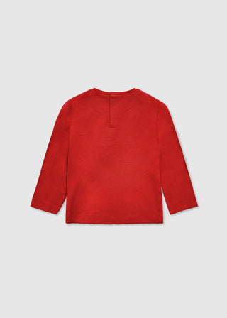 Mayoral - Mayoral L/S Basic T-Shirt with Gold Bow - Classy Rascals Boutique