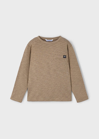 Mayoral - Mayoral L/S T-Shirt Caramel - Classy Rascals Boutique