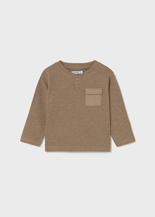 Mayoral - Mayoral L/S T-Shirt Caramel - Classy Rascals Boutique