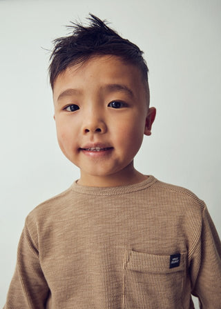 Mayoral - Mayoral L/S T-Shirt Caramel - Classy Rascals Boutique