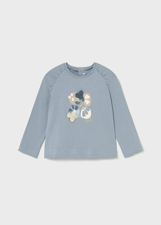 Mayoral - Mayoral L/S T-Shirt Opal Floral - Classy Rascals Boutique