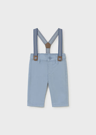 Mayoral - Mayoral Pants w/ Suspenders Blue - Classy Rascals Boutique