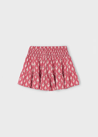 Mayoral - Mayoral Patterned Pant Skirt Dark Red - Classy Rascals Boutique