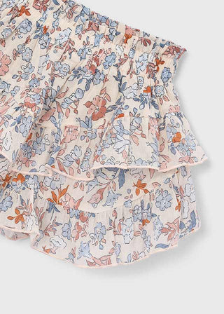 Mayoral - Mayoral Patterned Pant Skirt Salmon - Classy Rascals Boutique