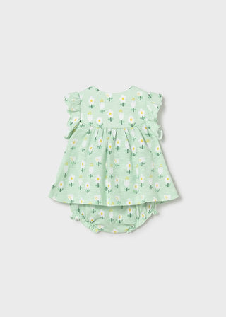 Mayoral - Mayoral Printed Dress Seaweed - Classy Rascals Boutique