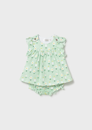 Mayoral - Mayoral Printed Dress Seaweed - Classy Rascals Boutique