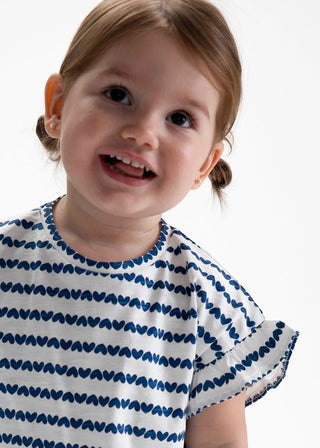 Mayoral - Mayoral Printed S/S T-Shirt Porcelain - Classy Rascals Boutique