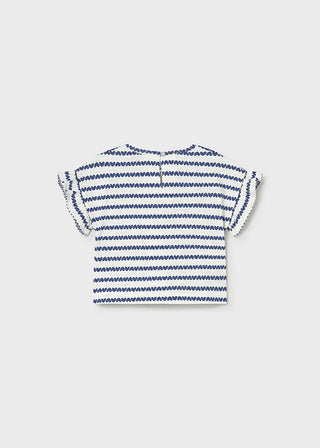 Mayoral - Mayoral Printed S/S T-Shirt Porcelain - Classy Rascals Boutique