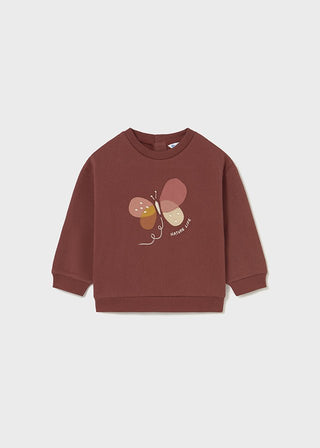 Mayoral - Mayoral Pullover Terracotta Butterfly - Classy Rascals Boutique