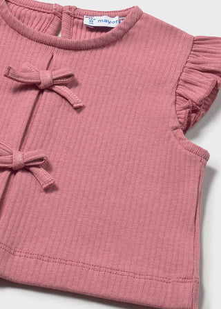 Mayoral - Mayoral Rib Knit Top Blush - Classy Rascals Boutique