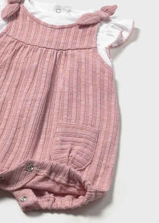 Mayoral - Mayoral Romper Set Pink - Classy Rascals Boutique