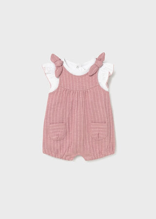 Mayoral - Mayoral Romper Set Pink - Classy Rascals Boutique