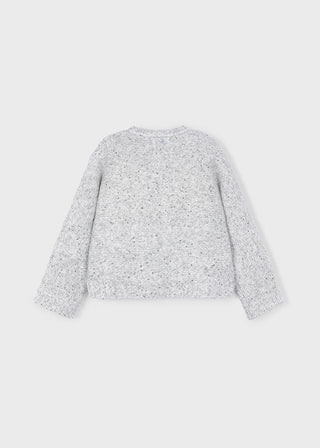 Mayoral - Mayoral Sequins Sweater Silver - Classy Rascals Boutique