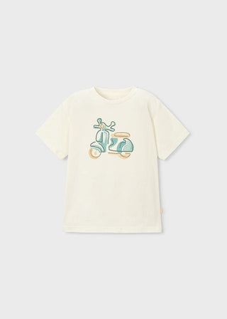 Mayoral - Mayoral S/S Embroidered Shirt Moped - Classy Rascals Boutique