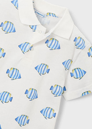 Mayoral - Mayoral S/S Polo Fish - Classy Rascals Boutique