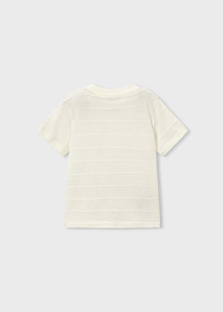 Mayoral - Mayoral S/S T-Shirt Cream - Classy Rascals Boutique