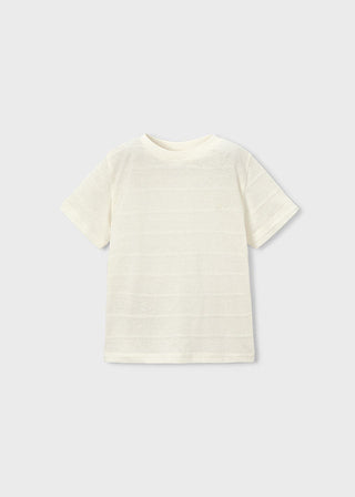 Mayoral - Mayoral S/S T-Shirt Cream - Classy Rascals Boutique
