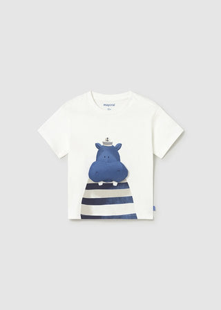 Mayoral - Mayoral S/S T-Shirt Hippo - Classy Rascals Boutique