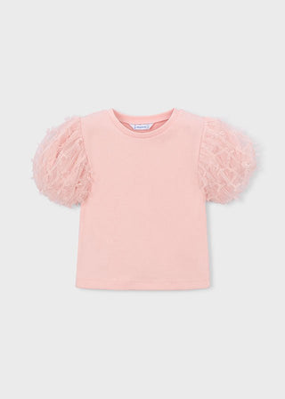 Mayoral - Mayoral S/S Tulle T-Shirt Blossom - Classy Rascals Boutique