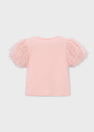 Mayoral - Mayoral S/S Tulle T-Shirt Blossom - Classy Rascals Boutique