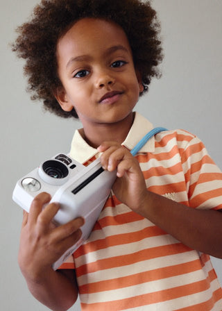 Mayoral - Mayoral Stripes S/S Polo Orange - Classy Rascals Boutique