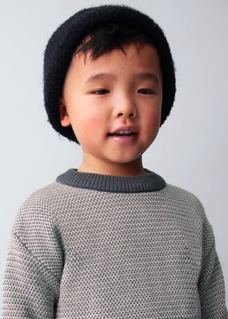 Mayoral - Mayoral Textured Sweater Blackboard - Classy Rascals Boutique