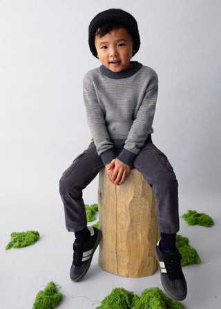 Mayoral - Mayoral Textured Sweater Blackboard - Classy Rascals Boutique
