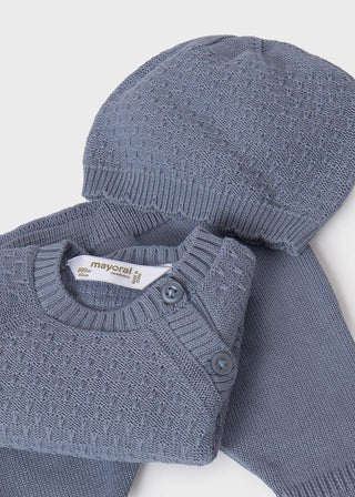 Mayoral - Mayoral Tricot Gift Set Dusty Blue - Classy Rascals Boutique