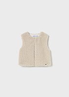 Mayoral - Mayoral Vest Sand - Classy Rascals Boutique