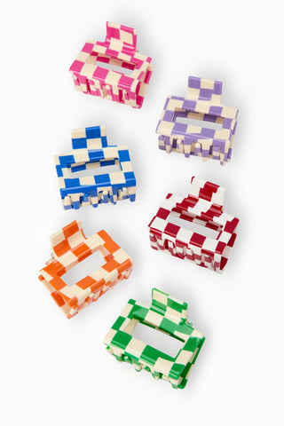 Mila & Rose - Mila & Rose Checker Claw Clip - Classy Rascals Boutique