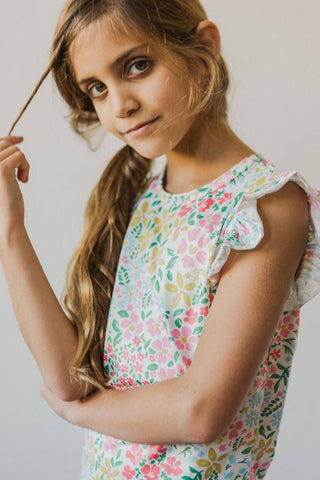 Mila & Rose - Mila & Rose - Daffodils S/S Ruffle Tee - Classy Rascals Boutique