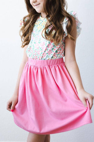 Mila & Rose - Mila & Rose - Daffodils S/S Ruffle Tee - Classy Rascals Boutique