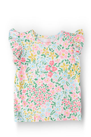 Mila & Rose - Mila & Rose - Daffodils S/S Ruffle Tee - Classy Rascals Boutique
