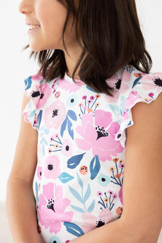 Mila & Rose - Mila & Rose - Pretty in Purple S/S Ruffle Tee - Classy Rascals Boutique