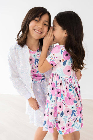 Mila & Rose - Mila & Rose - Pretty in Purple S/S Ruffle Tee - Classy Rascals Boutique