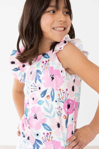 Mila & Rose - Mila & Rose - Pretty in Purple S/S Ruffle Tee - Classy Rascals Boutique